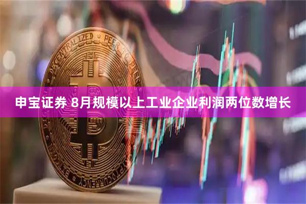 申宝证券 8月规模以上工业企业利润两位数增长